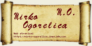 Mirko Ogorelica vizit kartica